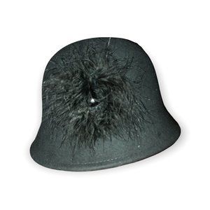 Black 100% wool Hat